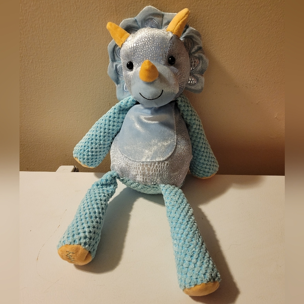 Scentsy Buddy Terra Triceratops Dinosaur Plush Stuffed Animal 16" No Scent Pak